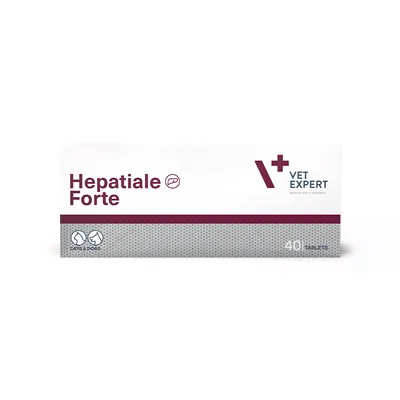 Гепатіалє форте VetExpert Hepatiale Forte для собак і кішок із захворюванням печінки, 40 таблеток