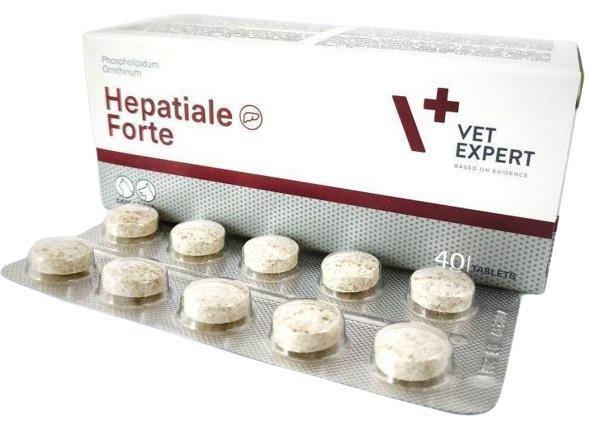 Гепатиале форте VetExpert Hepatiale Forte для собак и кошек с заболеванием печени, 40 таблеток