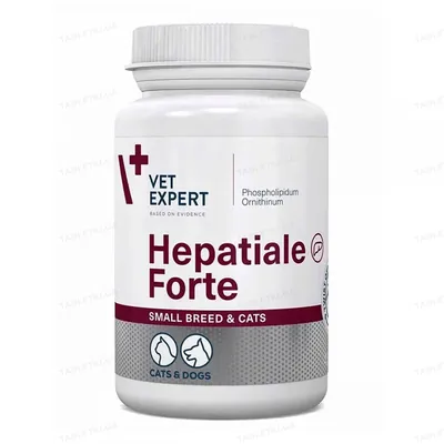 Гепатіалє форте VetExpert Hepatiale Forte для собак дрібних порід та котів, 40 капсул