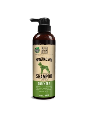 Шампунь для собак Reliq Mineral Spa Green Tea с маслом зеленого чая, 500 мл