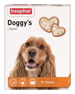 Лакомство для собак Beaphar Doggy's Senior старше 7 лет, 75 таблеток