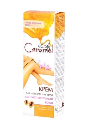 Крем Lady Caramel для депиляции тела для чувствительной кожи, 100 мл