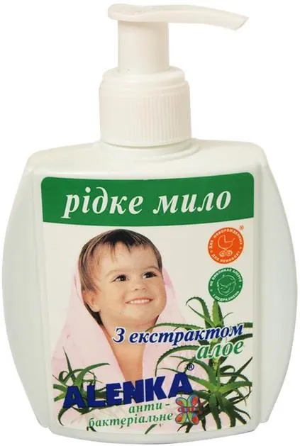 Мило рідке Alenka антибактеріальне, з екстрактом алое, 200 г