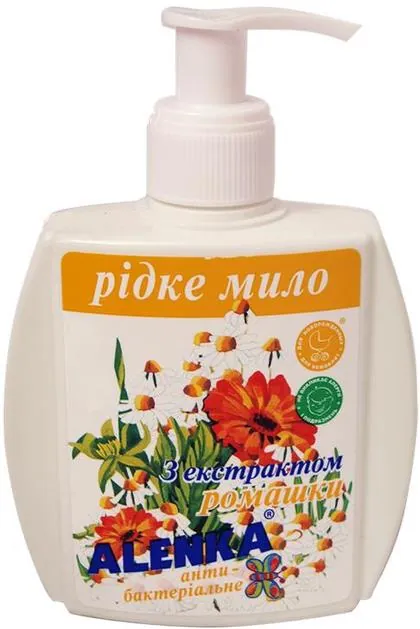 Мило рідке Alenka антибактеріальне з екстрактом ромашки, 200 г