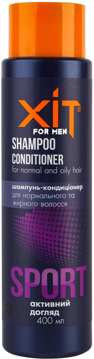 Шампунь-кондиціонер Хіт for men Strong активний догляд для чоловіків, 400 мл