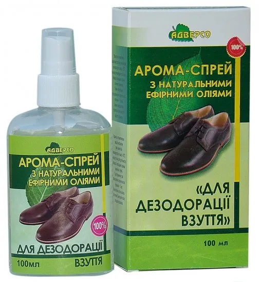 Арома-спрей Адверсо для дезодорації взуття, 100 мл