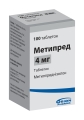 Метипред таблетки по 4 мг №100 во флак.
