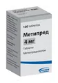 Метипред таблетки по 4 мг №100 у флак.