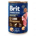 Корм вологий для собак Brit Premium Ягня з гречкою, 800 г