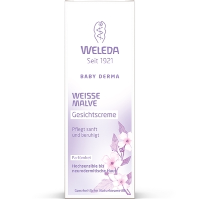 Крем дитячий для обличчя Weleda Baby Derma Weisse Malve Алтей для гіперчутливої шкіри, 50 мл