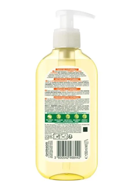 Гель для вмивання Garnier Skin Naturals Очищувальний з вітаміном С для тьмяної шкіри обличчя, 200 мл