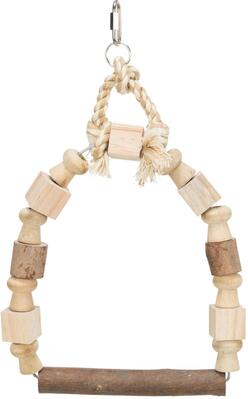 Качели для птиц Trixie 5828 деревянные цветные, 13*19 см