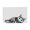 Килимок під миску Trixie 24788 Zentangle для кішок нековзний 44 х 28 см