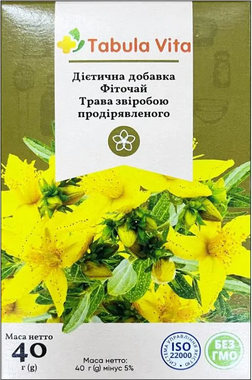 Фіточай Tabula Vita звіробою трава, 40 г