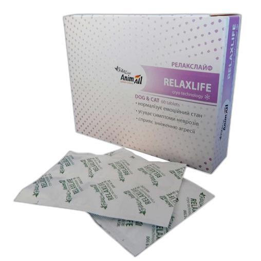 Релакслайф AnimAll VetLine FitoLine Relaxlife для собак и кошек, 60 таблеток