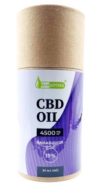 CBD-масло Канаптека Канабидиол 15% 4500 мг по 30 мл во флаконе