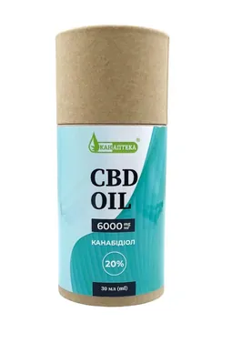 CBD-олія Канаптека Канабідіол 20% 6000 мг по 30 мл у флаконі