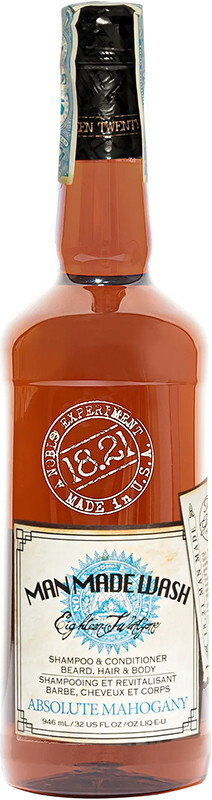 Гель для душа, шампунь и кондиционер 18.21 Man Made Absolute Mahogany 3-в-1 для волос и тела, 946 мл