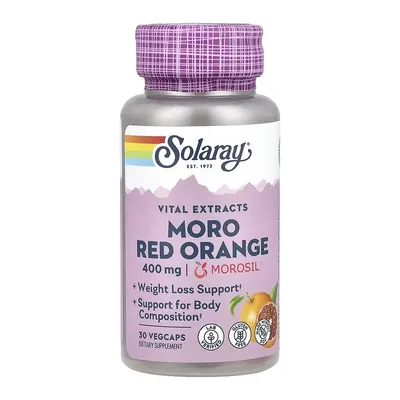 Моросіл Червоний апельсин Solaray Moro Red Orange 400 мг вег. капсули №30