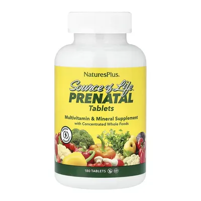 Вітамінно-мінеральний комплекс Nature's Plus Source Of Life Prenatal для вагітних, 180 таблеток
