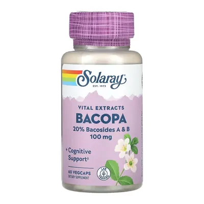 Бакопа Solaray Bacopa 100 мг вег. капсули №60
