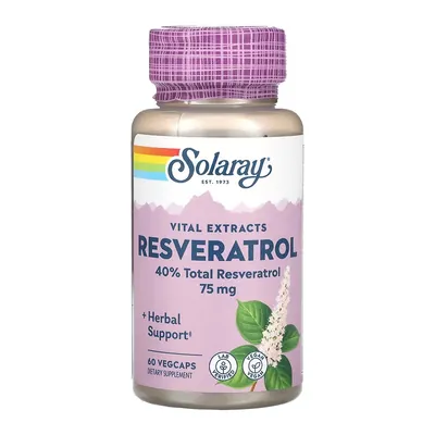 Ресвератрол Solaray Resveratrol 75 мг вег. капсули №60