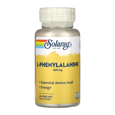 L-фенілаланін Solaray L-Phenylalanine 500 мг вег. капсули №60