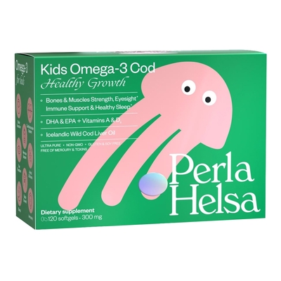 Омега-3 Perla Helsa Kids із тріски з вітамінами А і D3 капсули №120