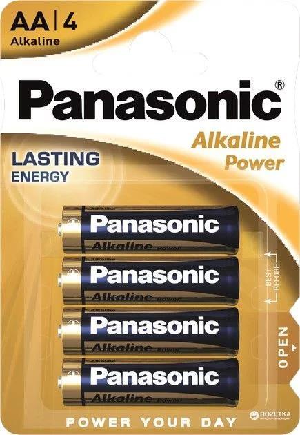 Батарейка Panasonic LR6 Alkaline Power, 4 штуки