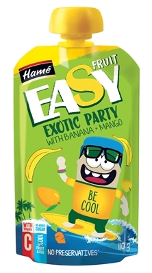Пюре фруктовое Hame EasyFruit Яблоко с бананом и манго, 110 г