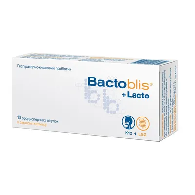 Бактобліс + Лакто/Bactoblis + Lacto таблетки д/розсмок. №10