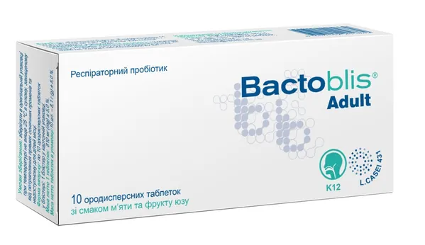 Бактобліс для дорослих/Bactoblis Adult таблетки д/розсмок. №10