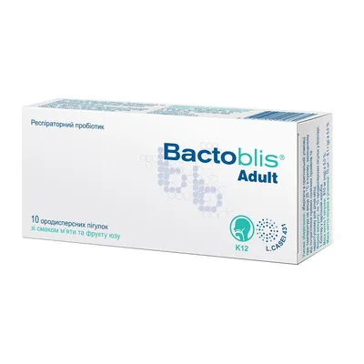 Бактобліс для дорослих/Bactoblis Adult таблетки д/розсмок. №10