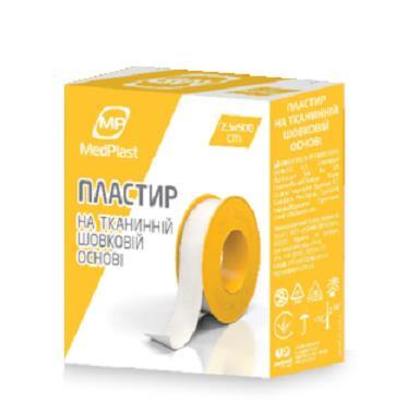 Пластырь медицинский MP MedPlast на шелковой основе, 2,5 см х 500 см, 1 штука