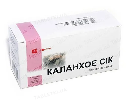 Каланхое сік д/зовн. заст. по 20 мл №10 у флак.