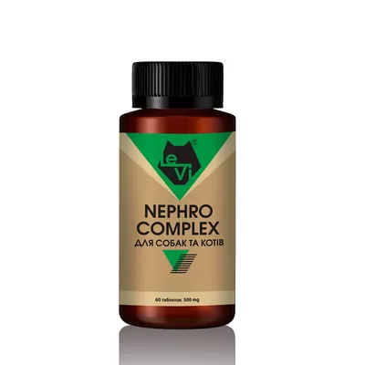 Нефро Комплекс для собак та котів LeVi 500 mg, 60 таблеток