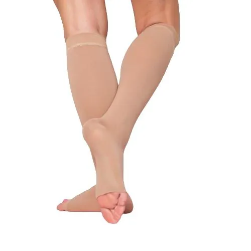 Гольфи компресійні Venotonia Soft клас компресії 1, відкритий носок, короткі, колір карамель, розмір 4