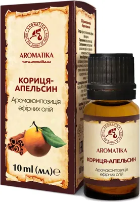Аромакомпозиція Ароматика Кориця-Апельсин, 10 мл