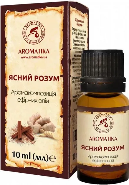 Аромакомпозиція Ароматика Ясний розум, 10 мл