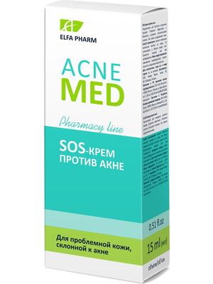 Крем для лица Elfa Pharm Acne Med SOS против акне, 15 мл