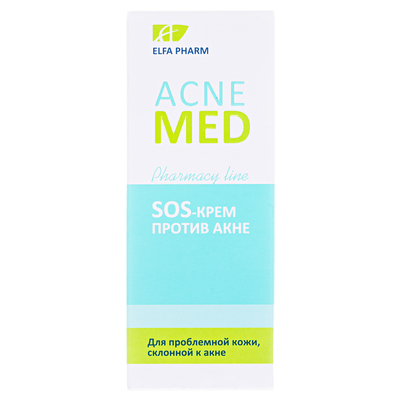 Крем для лица Elfa Pharm Acne Med SOS против акне, 15 мл