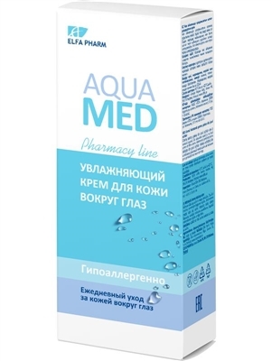 Крем для контура глаз Elfa Pharm Aqua Med увлажняющий, 15 мл