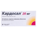 Кардосал 20 мг таблетки, п/плен. обол. по 20 мг №28 (14х2)