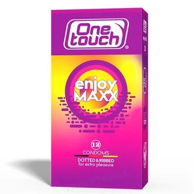 Презервативи One Touch Enjoymaxx з точками та ребрами, 12 штук