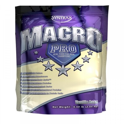 Гейнер Syntrax Macro Pro vanilla bean, 2,53 кг