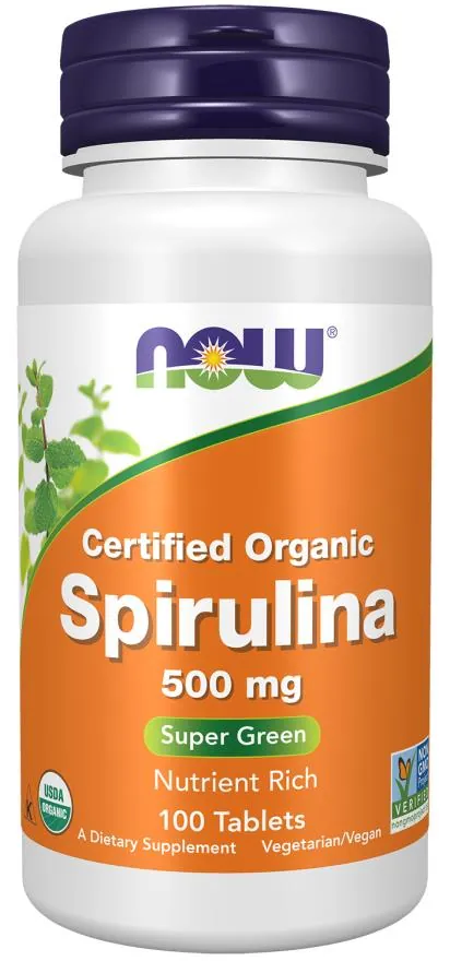 Спіруліна NOW Spirulina Organic 500 мг таблетки №100