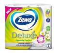 Туалетная бумага Zewa Deluxe Ромашка трехслойная, 4 рулона