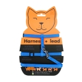 Шлея для котів Collar Dog Extreme з нейлону з повідцем 1х110 см синя