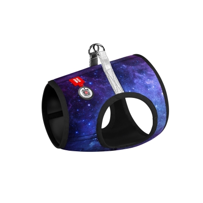 Шлея для собак Collar WAUDOG Clothes NASA21 мягкая с QR паспортом размер XS3, обхват груди 32-35 см, обхват шеи 22-24 см