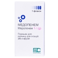 Медопенем порошок для р-ра д/ин. и инф. по 1 г №1 во флак.